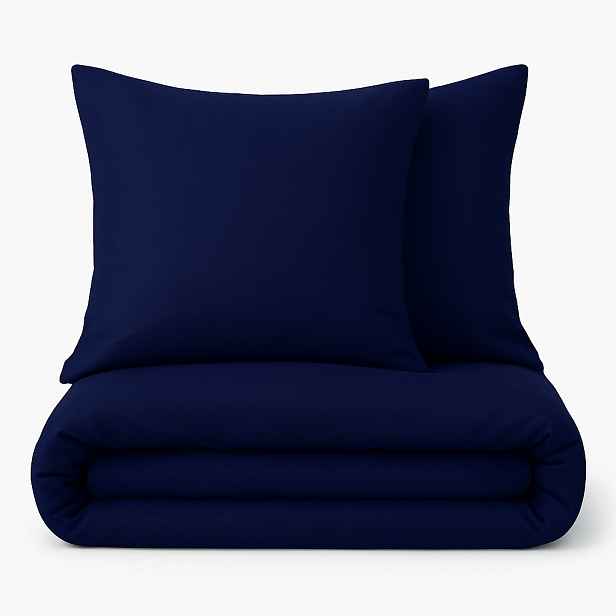 Povlečení Tmavě Modré 140X200 Jednobarevné Navy Blue Bavlněné, Mládežnické
