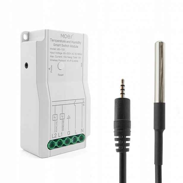 Termostat Moes MS-103 snímač teploty Tuya Wifi