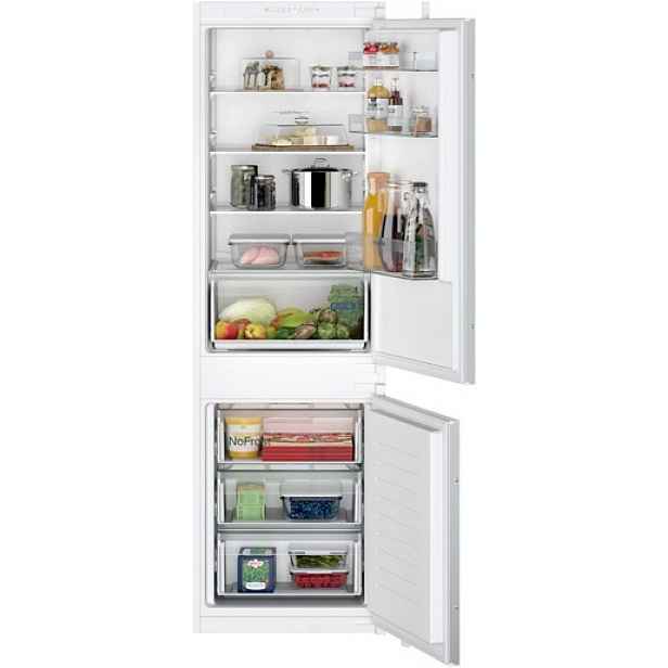 Vestavná lednice Siemens s mrazákem dole 177,2 x 54,1 cm pojezdy KI86NNSE0