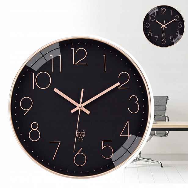 Nástěnné Tiché Hodiny S Tekoucí Vteřinovkou 30 CM Do Ložnice Kanceláře