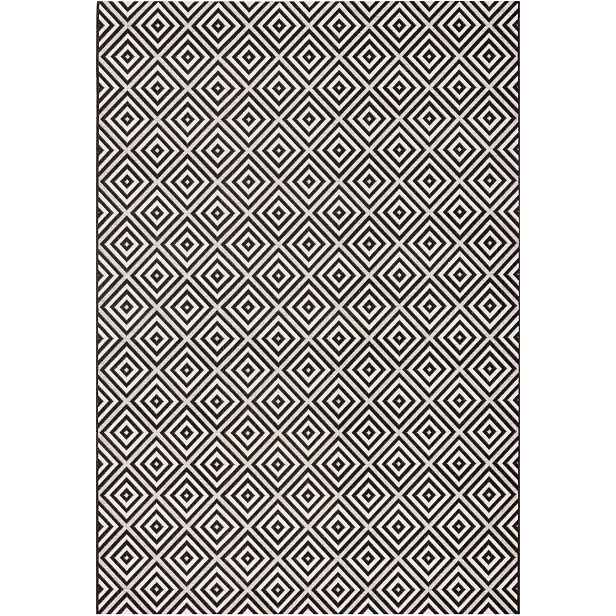 Kusový koberec Meadow 102470 Black – na ven i na doma, 240x340, černobílá, chodba / předsíň, Hanse Home