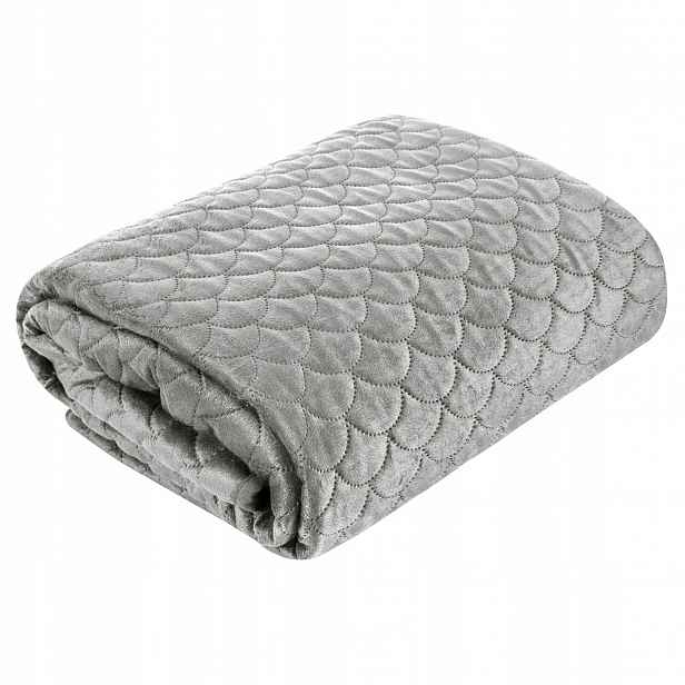 Přehoz Eurofirany polyester 170 cm x 210 cm stříbrný