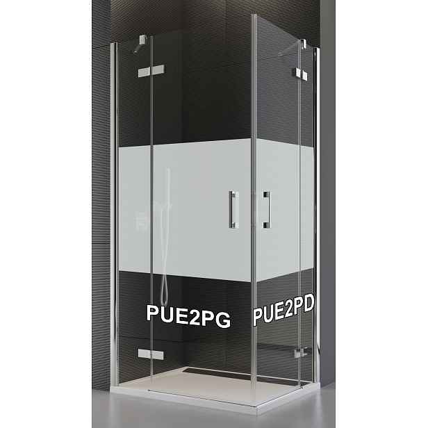 SanSwiss PUE2PD 120 10 51 Pravý díl sprchového koutu 120 cm, chrom/linie