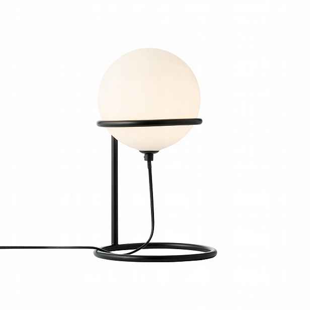 Stolní lampa Noční černá G9 5W skleněná kovová Wilson Nordlux