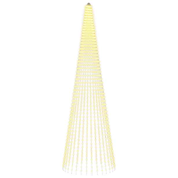vidaXL Vánoční osvětlení ve tvaru stromu se zemními hroty 1632 LED
