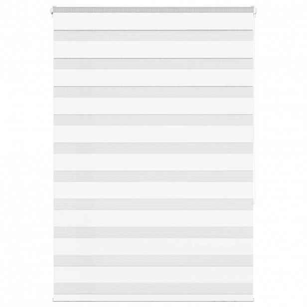 vidaXL Zebra roleta bílá 115x150 cm šířka látky 110,9 cm polyester
