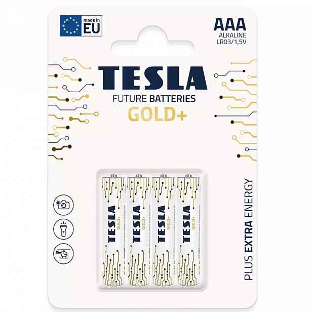 Baterie Tesla AAA LR03 Gold+ 4 ks