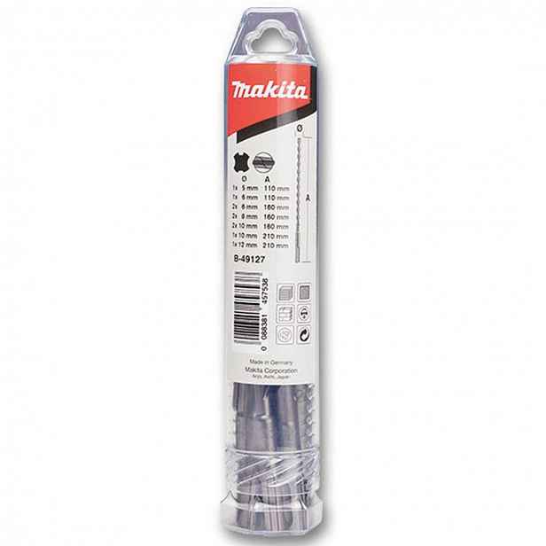 Makita - 10dílná sada vrtáků do zdiva SDS Plus B-49127