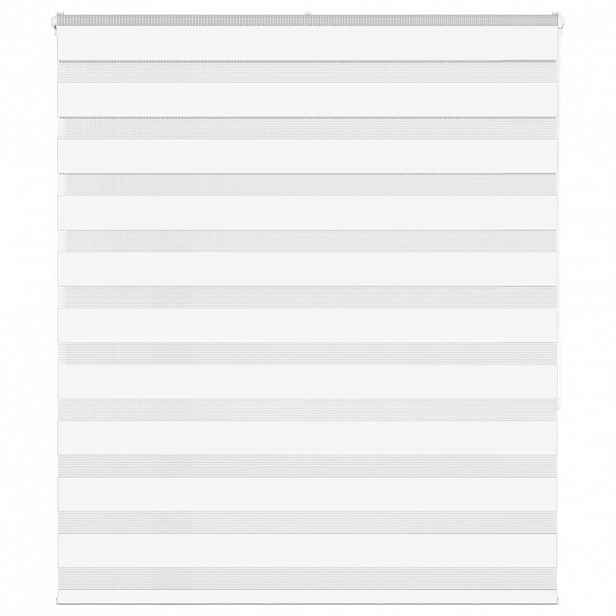 vidaXL Zebra roleta bílá 120x150 cm šířka látky 115,9 cm polyester