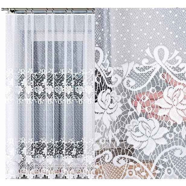 Záclona 500x170 cm rovná (hotová) s lemováním