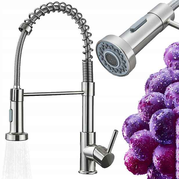 Kuchyňská Baterie Flexibilní Vytahovací Sprcha Do Dřezu Nerezová