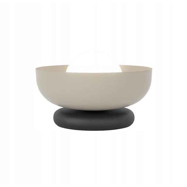 Minimalistická stolní lampa béžovo-černá 1xG9 8W Emibig Ozzy