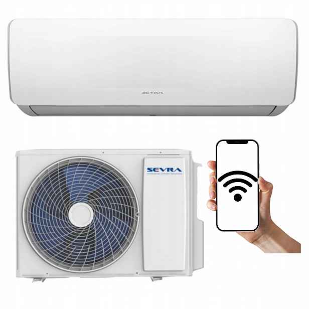 Nástěnný klimatizátor Sevra Freedom 2,6 kW 30 m2 WiFi Výkonný Domácí Úsporný