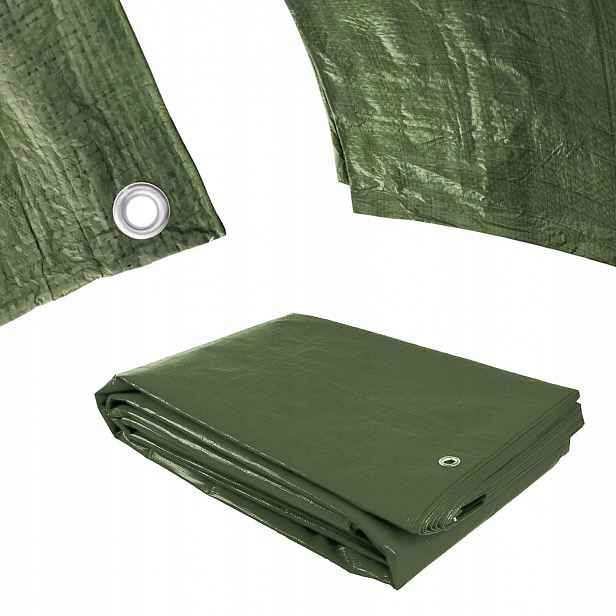 Plachta 120g/m2 nepromokavá s oky 5x8 m zelená Procraft GT5x8