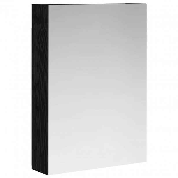 vidaXL Koupelnová zrcadlová skříň Černý dub 50 x 14,5 x 70 cm