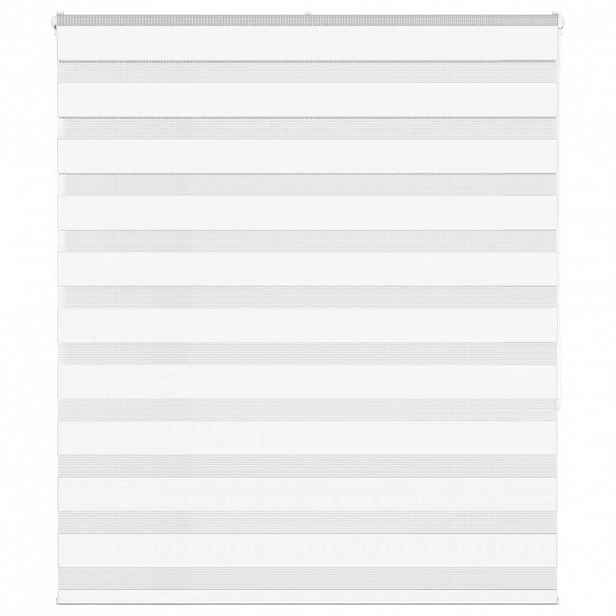 vidaXL Zebra roleta bílá 125x150 cm šířka látky 120,9 cm polyester