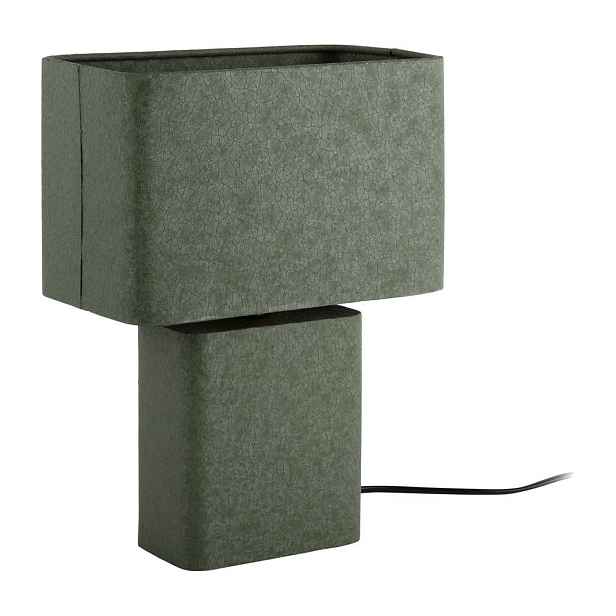 Zelená kovová stolní lampa (výška 33 cm) Boaz Recto – Leitmotiv