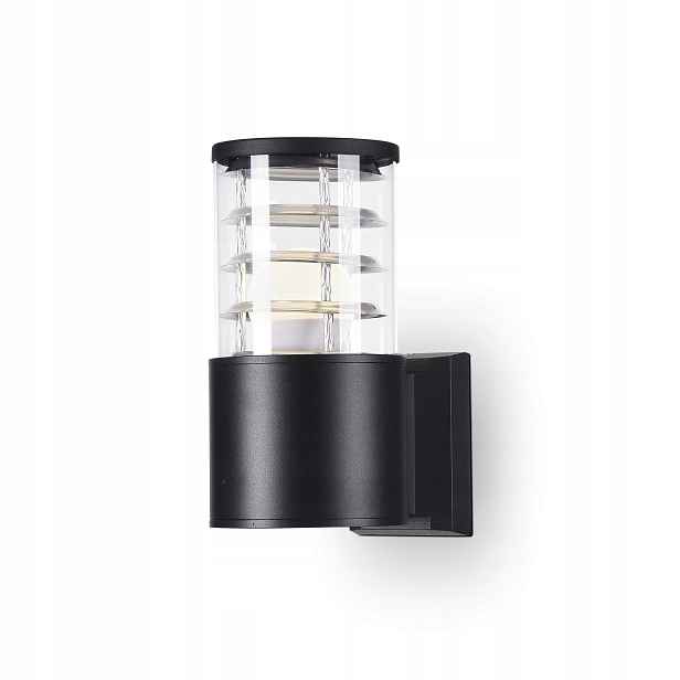Nástěnná venkovní terasová lampa jednodílná černá 20 cm Maytoni