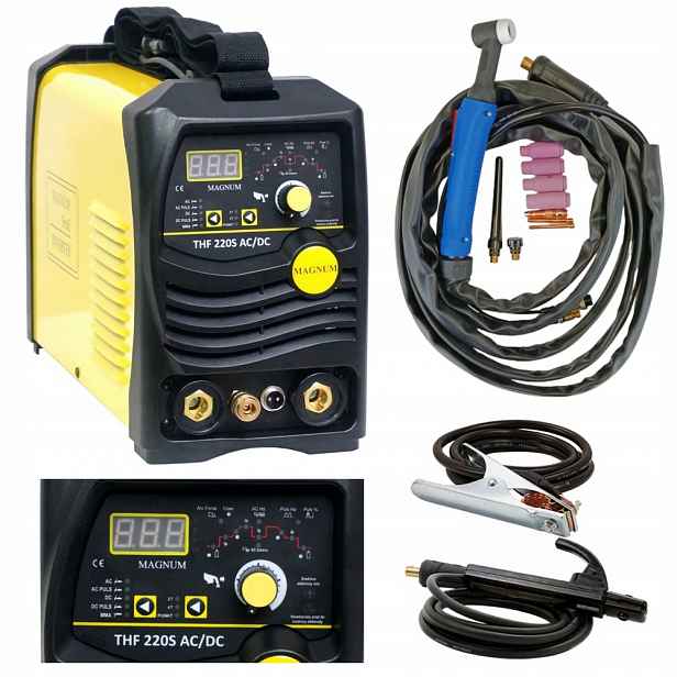 Svářečka Tig Thf 220S Ac/dc Magnum 200A pro hliník Puls 230V