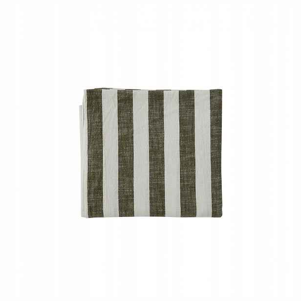 Pruhovaný ubrus 260 x 140 cm černý Oyoy Living Design