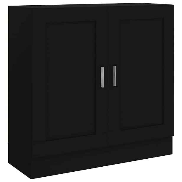 vidaXL Knihovna černá 82,5 x 30,5 x 80 cm kompozitní dřevo