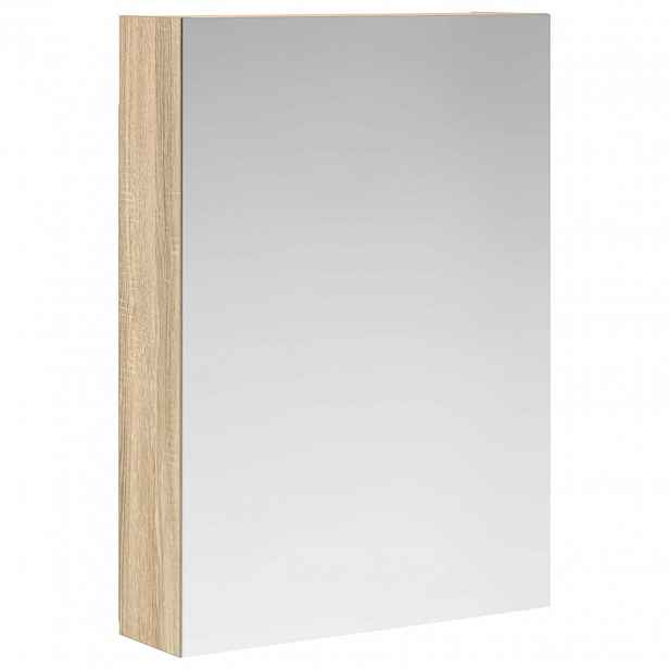 vidaXL Koupelnová zrcadlová skříň Sonoma dub 50 x 14,5 x 70 cm