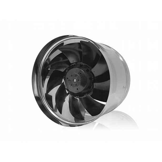 Kanálový ventilátor kovová turbína 340 m³/h, ventilační, odsávací, 150 mm, 70 °C