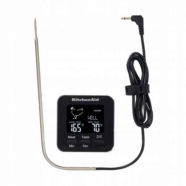 KitchenAid digitální teploměr se sondou -40 až 250 °C, časovač