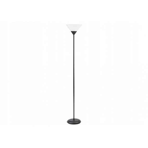 Podlahová lampa Adrilux Juna E27 13 W bílá, černá