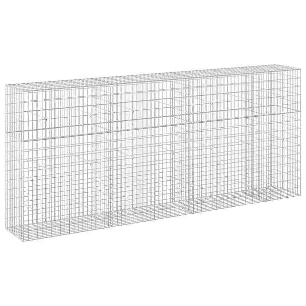 vidaXL Gabion s drátem 3,5 mm a síťkou 5x10 cm 350x50x150 cm