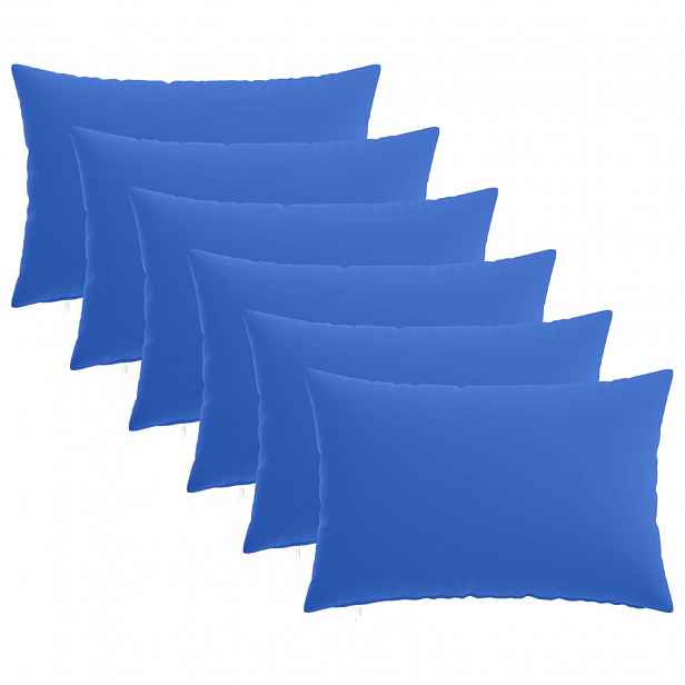 vidaXL Povlak na polštář 6 pcs HEERLEN Královská modrá 30 x 50 cm