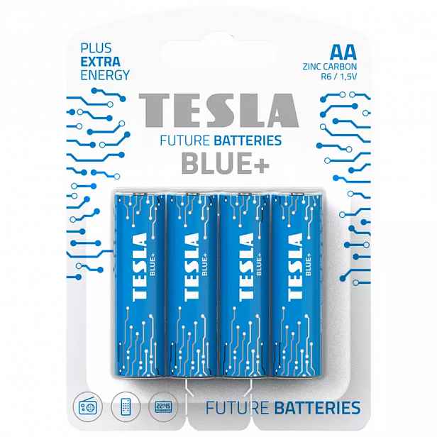 Baterie Tesla AA R06 Blue+ 4 ks