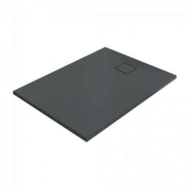 Sprchová vanička obdélníková Hüppe EasyFlat 100x90 cm litý mramor antracitová matná EF0207.128