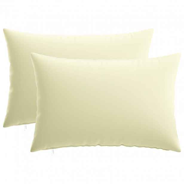 vidaXL Povlak na polštář 2 pcs HEERLEN Krémová 30 x 50 cm Polyester