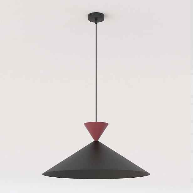 Závěsná lampa Ralf 1-bodová bordó, ocelová, GX53