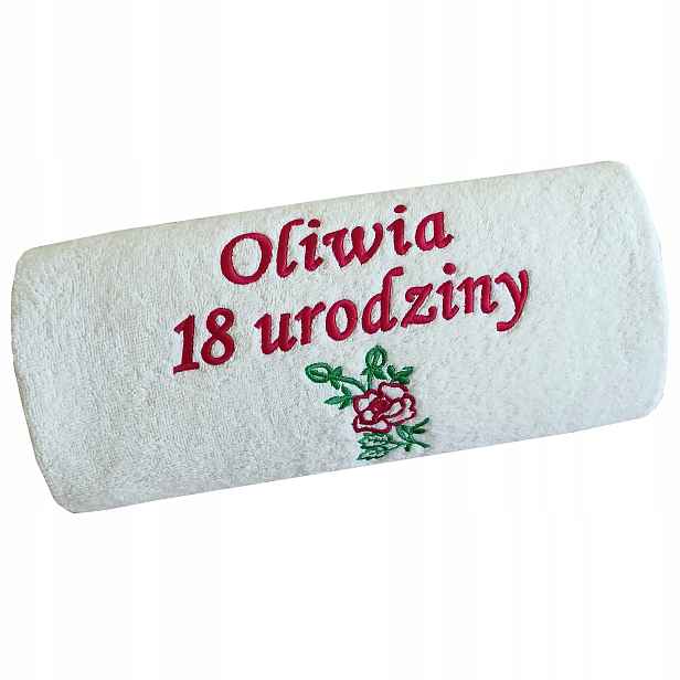 Dárek k 18. Narozeninám, osmnáctka pro kluka, Ručník s výšivkou