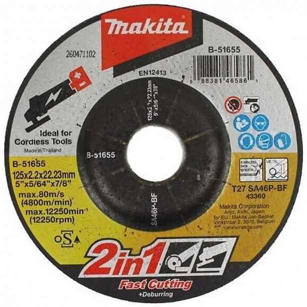Makita - Řezný kotouč 125x22,2 mm B-51655