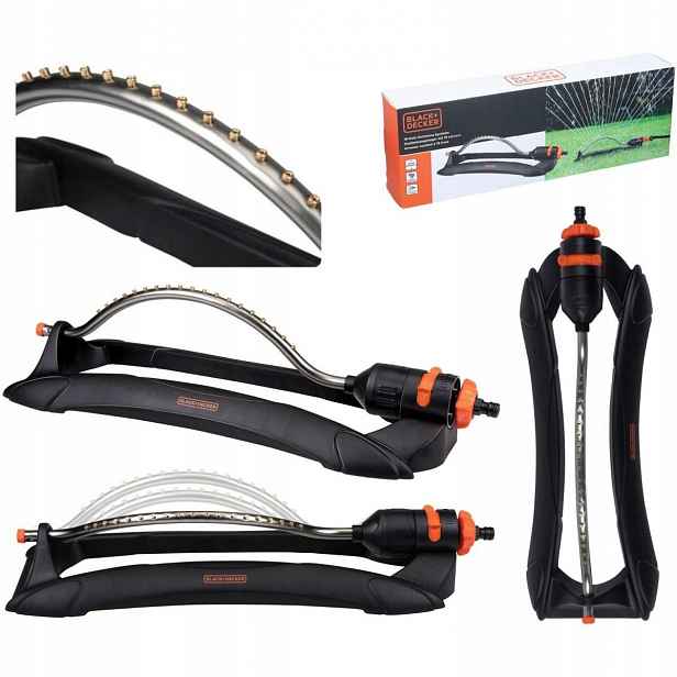 Oscilační Zahradní Zavlažovač 19 Trysek Na Zavlažování Trávy Black Decker
