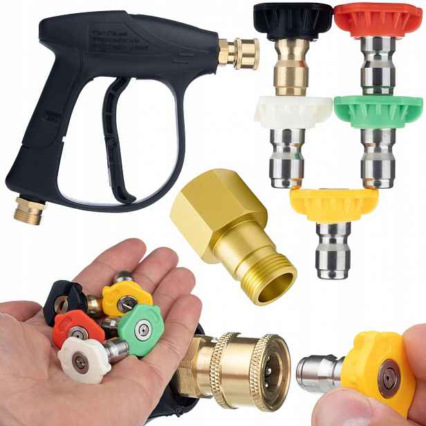 Sada Rosfix 5 Trysek A Pistole Karcher 4350PSI A Adaptér Easy!lock M22