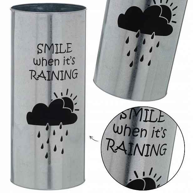 Stojan na deštníky Umbrella galvanizovaný 20x46 cm, moderní deštník