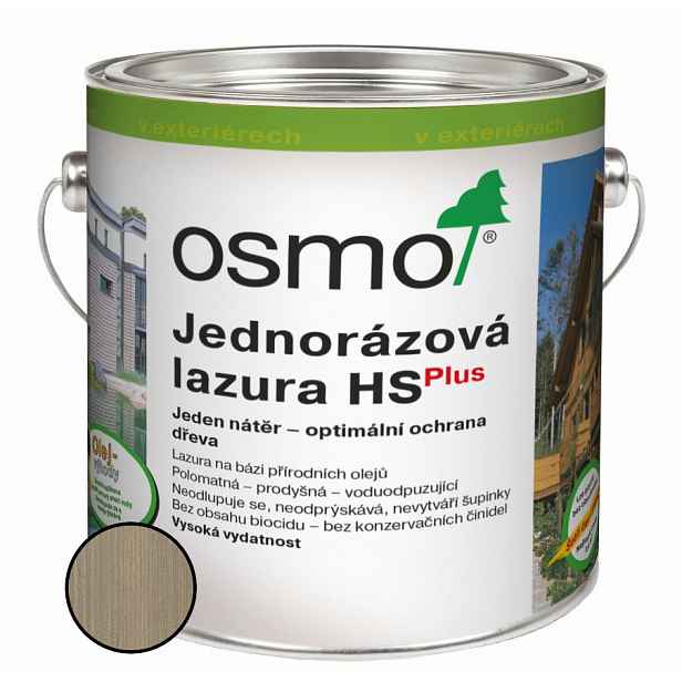 Lazura jednorázová Osmo HS plus 9212 stříbrný topol 0,75 l