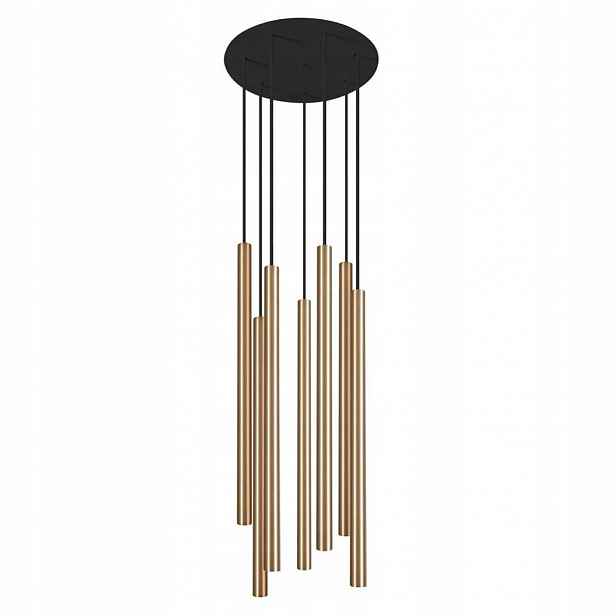 Černá závěsná lampa Laser VII s moderním designem nad stůl Nowodvorski