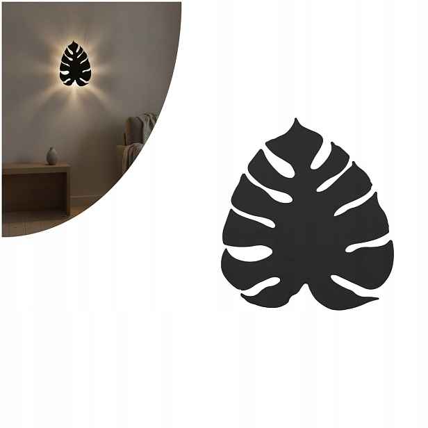 Nástěnná lampa Monstera XL Black 5916 Tk Lighting