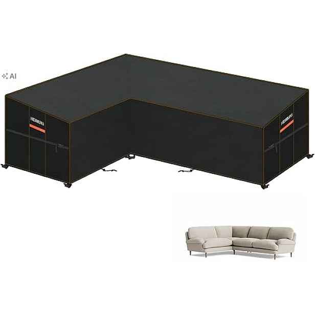 Obal na zahradní nábytek pro pohovky ve tvaru písmene 210x260x90x80/65 cm