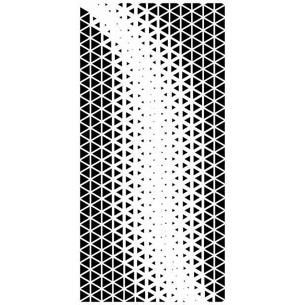 Omítací Šablona LuxBud Panel 63 Dekorativní pro omítky Vzor 92x44 cm