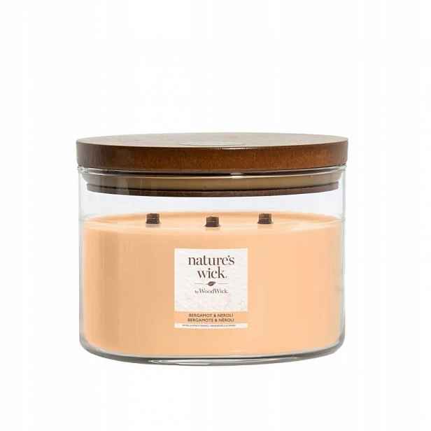 Velká svíčka Bergamot & Neroli – Nature’s Wick WoodWick
