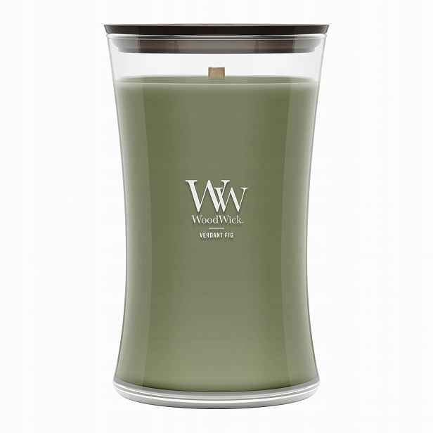 Velká vonná svíčka WoodWick Verdant Fig