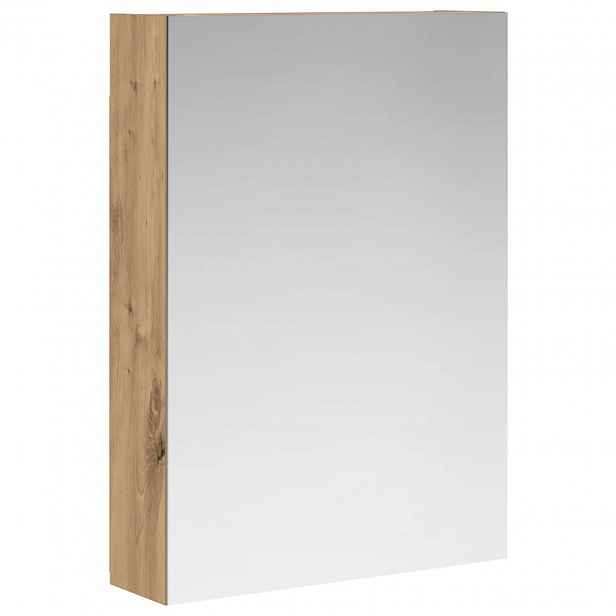 vidaXL Koupelnová zrcadlová skříň Dub artisan 50 x 14,5 x 70 cm