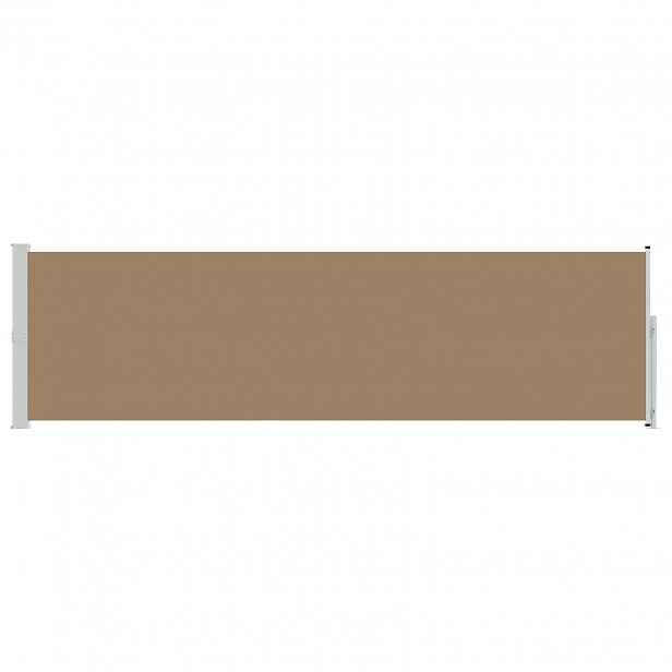 vidaXL Výsuvná boční markýza Obdélníkový 160 x 600 cm Polyester Taupe