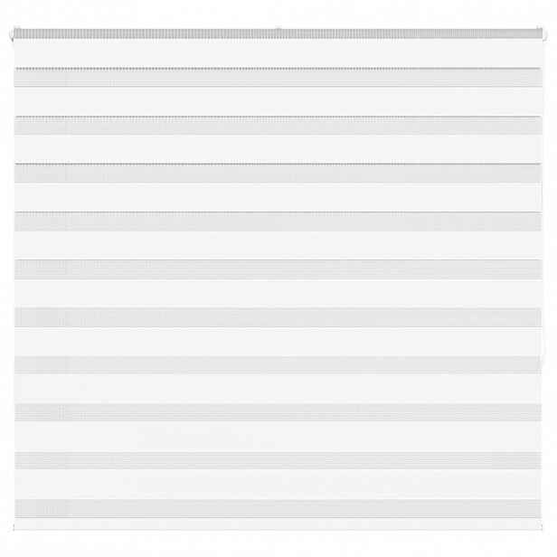 vidaXL Zebra roleta bílá 155x150 cm šířka látky 150,9 cm polyester